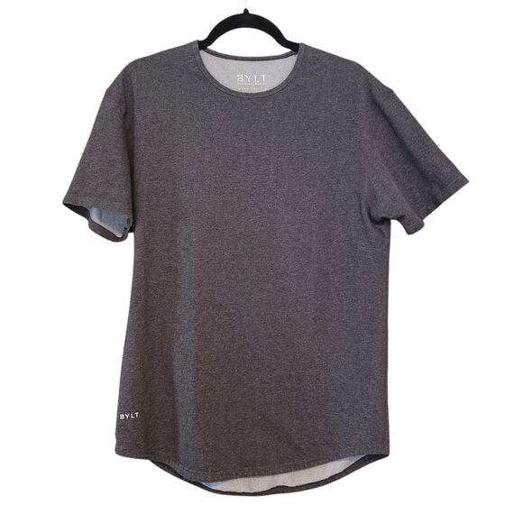BYLT Drop Cloth Lux Short Sleeve T-shirt Gray size Large - Picture 2 of 9